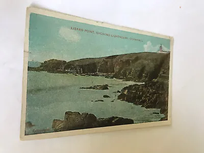£1.10 • Buy Lizard Point Showing Lighthouse.  Cornwall.   Vintage Postcard