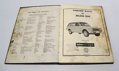 Mazda 1200 Workshop Service And Repair Manual Vintage InterEurope • $12