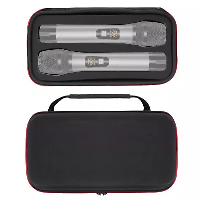 Geekria Dual Microphone Case Travel Protective Bag With Cable Storage (Black) • $19.99