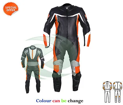 $297.19 • Buy Racing Leathers Motorbike 1pc Suit Black Motorcycle Leather One Piece