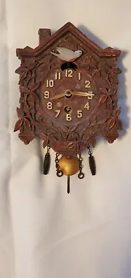 Vintage Waterbury Pendulette Mini Patents Pending Cuckoo Clock  • $60