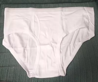 New (3 Pack) Munsingwear Briefs White 100% Cotton Size 4XL (52/54) • $38.97