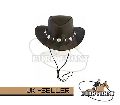 £17.99 • Buy Leather Hats Cowboys Western Style Bush Hats Top Quality