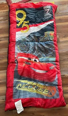 Disney Pixar - Cars 3 - Lightning McQueen - Kids Camping Sleeping Bag 28” X 56” • $25