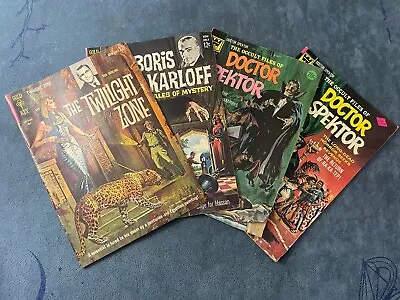 Gold Key Whiteman Horror Comic Book Lot Boris Karloff Twilight Zone Low Grades • £27.70