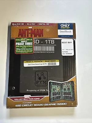 Ant-Man STEELBOOK (3D/2D Blu-Ray/Digital) Best Buy Exclusive *BRAND NEW SEALED* • $45