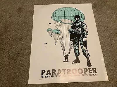 Original Vietnam Era Paratrooper Recruiting Poster • $41