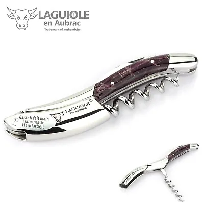 Laguiole En Aubrac Waiter Knife Acrylic Purple Stainless Steel Sommelier Corkscrew • £143.63