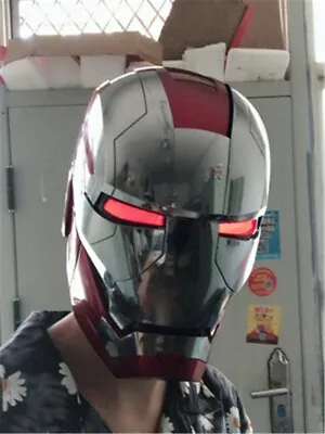 Stocked AUTOKING Iron Man MK5 Helmet 1:1 Wearable Voice-controlled Cosplay Prop • $306.69