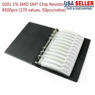 0201 0805 1206 0402 0603 1% SMD SMT Chip Resistor 170 Val#1s Sample Book DIY • $42.79