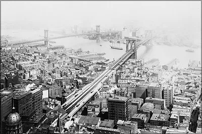 Poster Many Sizes; Brooklyn And Manhattan Bridges New York City In 1916 • $24.03