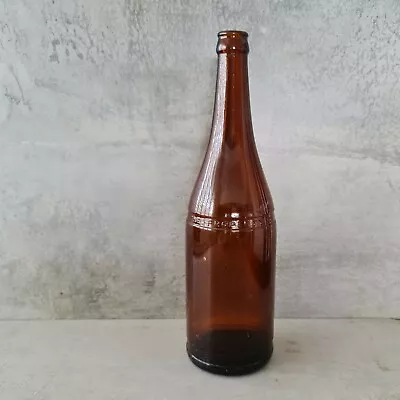 Vintage 1937 NSW Bottle Company Amber Bottle 30cm AGM Embossed 1930s Beer Bottle • $50