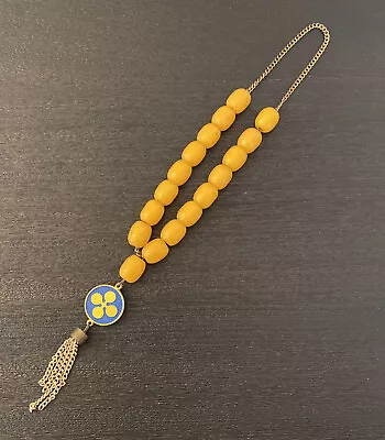 Vintage Butterscotch Prayer Beads Greek Epirotiki Lines • $12.99