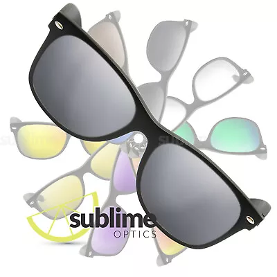 POLARIZED Metallic Silver Replacement Lenses For Ray Ban RB2132 New Wayfarer 52 • $25.95