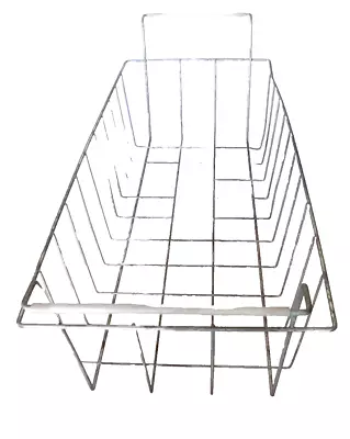 Long Primitive Metal Wire Freezer Storage Basket 25  X 10 1/2  X 6  Deep Vtg • $10