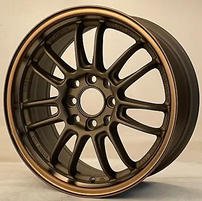 New 15x6.5 +40 4x100/114 Full Satin Bronze Wheels Fits Honda Civic EG EK Mesh • $450