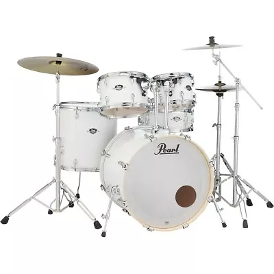 Pearl Export Standard 5-Piece Drum Set With Hardware Pure White • $999.99