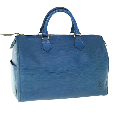 LOUIS VUITTON Epi Speedy 30 Hand Bag Toledo Blue M43005 LV Auth Ep2684 • $360.80