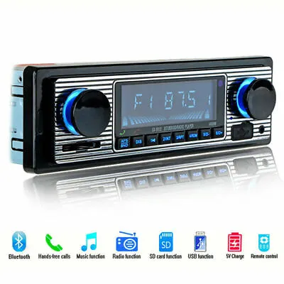 Auto 4-Channel Bluetooth USB/FM/WMA/WAV Radio Audio Stereo MP3 W/ Remote Control • $55.99