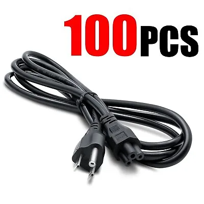 Lot Of 100pcs 6ft PC 3-Prong Mickey Mouse AC Power Cord For Laptop PC Printers • $119.99