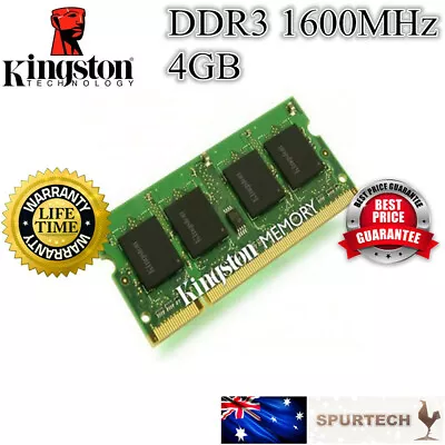 Kingston DDR3L SO-DIMM Laptop RAM Memory 4GB 1600 Mhz PC3-12800 4G OEM 1.35V • $12.90