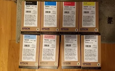 2023 Genuine Epson Set T6031-T6035-T6036-T6037-T6039 Ink Stylus Pro 7880 9880 Ne • $565