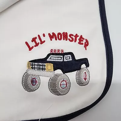 Gymboree Cotton Baby Blanket Lil' Monster Truck Double Sided Reservable VTG • $39.99