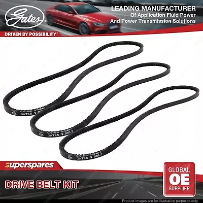 Gates A/C & Alt Drive Belt Kit For Toyota Corolla KE20 KE25 KE30 1.2L 70-80 • $50.95