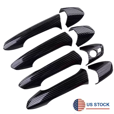 Carbon Fiber Look Outside Door Handle Cover For Mercedes W204 W212 C E ML Class • $27.80