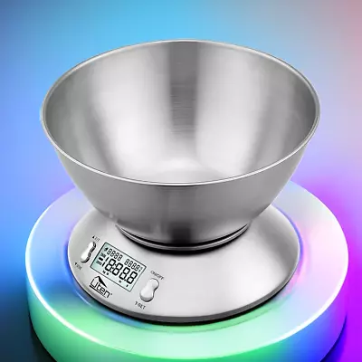Digital 5KG Kitchen Scales Electronic Balance LCD Food Weight Postal Scale +Bowl • £17.49