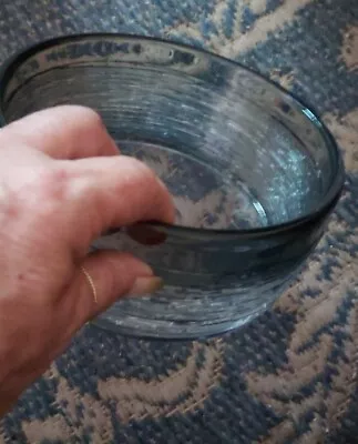 Vintage Cut Glass Heavy Crystal Serving Bowl 6 1/2” • $12