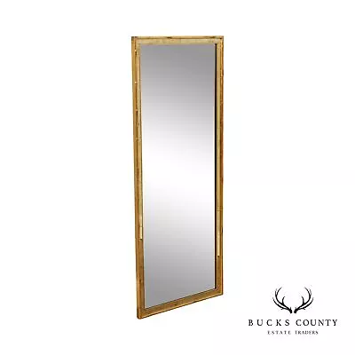 LaBarge Hollywood Regency Gold Faux Bamboo Full-Length Mirror • $865