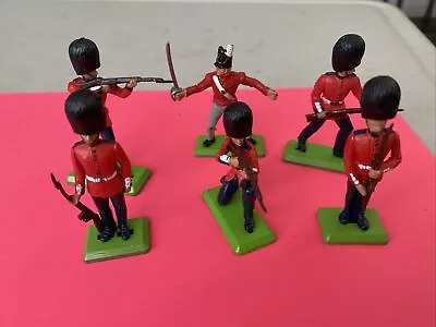 Lot Of 6 Vintage Britains 54mm Deetail Toy Soldiers Made In England 1971 • $29.30