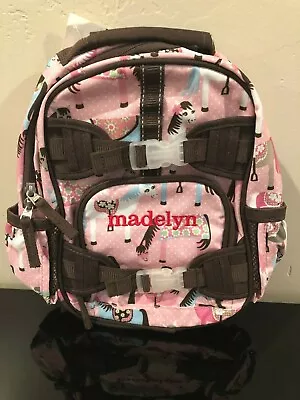 NEW Pottery Barn Kids Mackenzie Pink Horse Mini Pre-K Backpack Mono Madelyn • $24.95