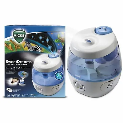 Vicks VUL575 Sweet Dreams Cool Mist Humidifier With Image Projection 2 In 1 • $49.99