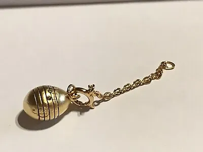 Joan Rivers Faberge Egg Charm With Musical Notes Round • £9