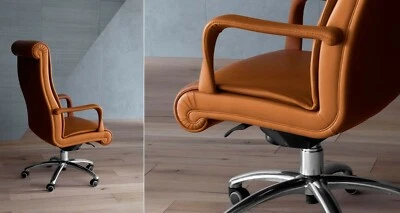 $4750 • Buy AAA+ Leather Office Chair Executive Forum President - Genuine Italian Designer