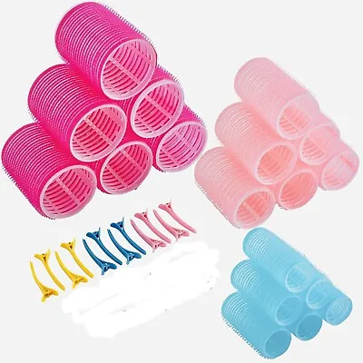 Hair Rollers With Clip Curls Waves Cling Pins Curling Styling 30 PCs Set • £5.99