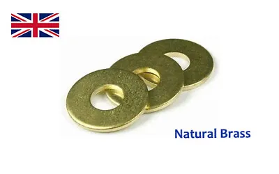 Solid Brass Washers M3 M4 M5 M6 M8 M10 • £2.99