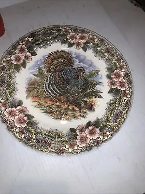 Queens Thanksgiving TURKEY 10  Plate Serving Dinner Mulitcolor (Churchill) • $18