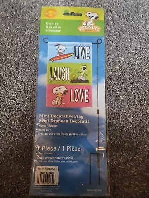 Peanuts Live Laugh Love Garden Flag • $19.99