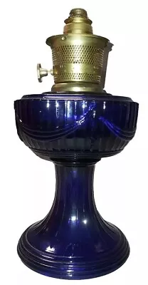 Original Dark Cobalt Aladdin Lincoln Drape Oil Lamp.  • $195