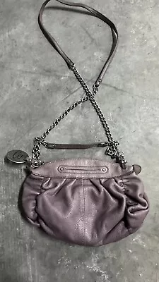 B. Makowsky Dual Strap Genuine Leather Shoulder Bag Chain Strap Crossbody • $24.50