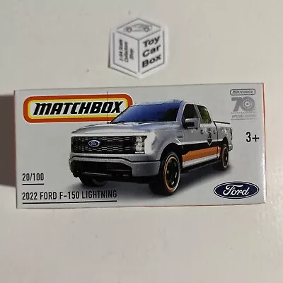 $6.50 • Buy 2023 MATCHBOX Power Grab #20 - 2022 Ford F150 Lightning (Silver 70 Edition) C20