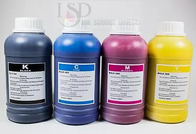4x250ml Non-OEM Pigment Ink Kit For Epson 126 T126 WorkForce WF-3520 WF-3540 • $65.66