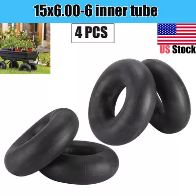 4Pcs 15X6.00-6 Tire Inner Tube TR-13 Valve For Lawn Mower ATVs Go-Karts • $39.90