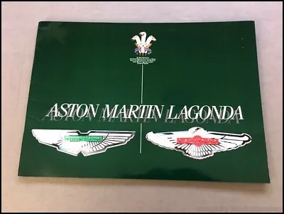 1984 1985 Aston Martin 32-page Sales Brochure Catalog - Lagonda Vantage Volante • $103.96