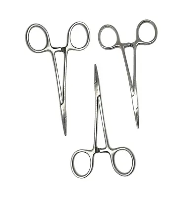 Jarit 106-100 Halstead Mosquito Forceps Satin-Finish 5in (Lot Of 3)  A. • $19.99