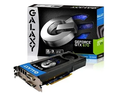Galaxy GeForce GTX670 2GB GDDR5(980MHz 6008MHz)256-bit 2xDVI HDMIDisplayPort • $272.25
