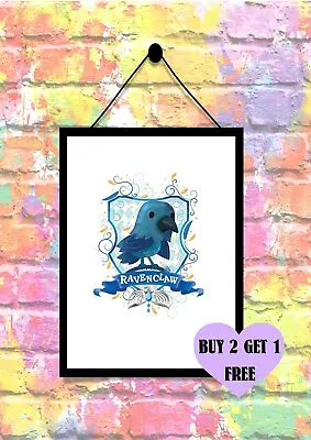 £3 • Buy Buy 2 Get 1 Free - Harry Potter Ravenclaw Crest Print Wall Art Poster A4